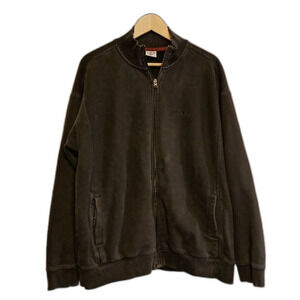 Columbia Black Full-Zip Fleece Sweatshirt Jacket Men's XL